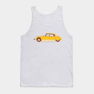 Yellow Ride of the Retro Future Tank Top